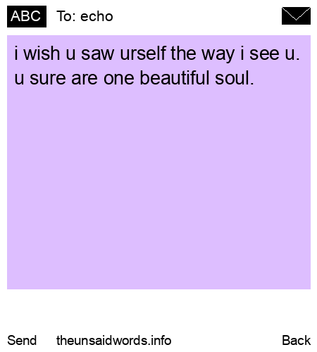 unsent message to echo