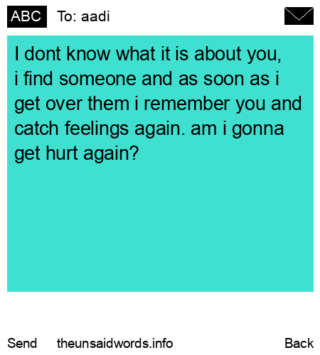 unsent message to aadi