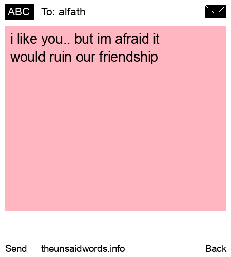 unsent message to alfath