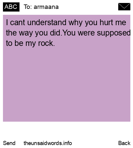 unsent message to armaana