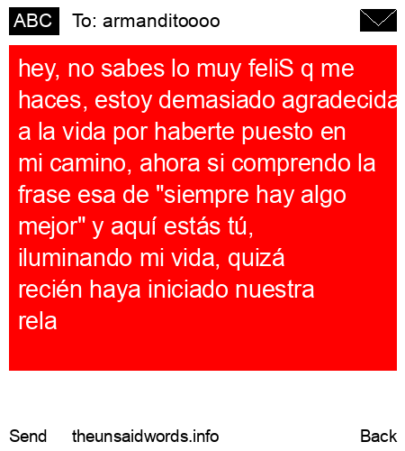 unsent message to armanditoooo