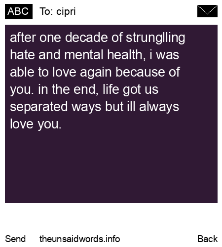 unsent message to cipri