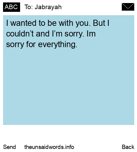 unsent message to Jabrayah