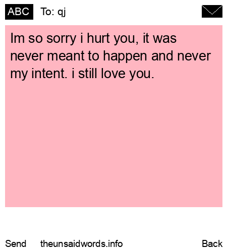 unsent message to qj