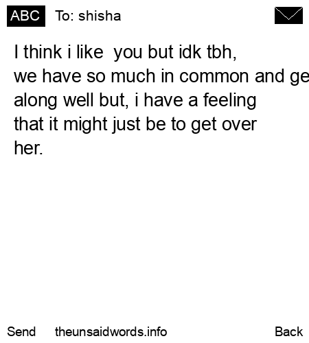unsent message to shisha