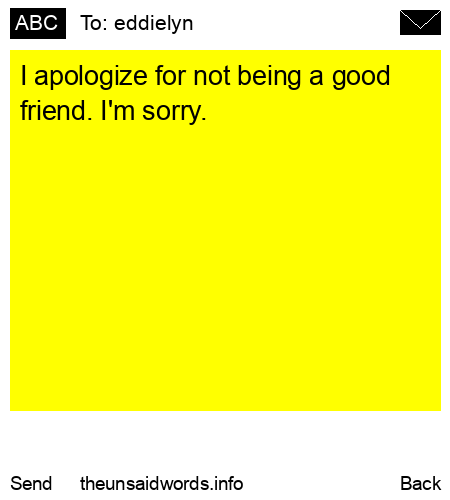 unsent message to eddielyn