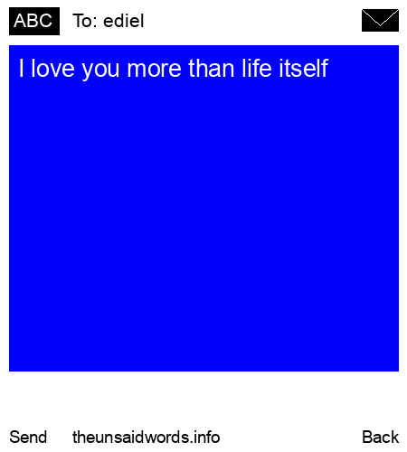 unsent message to ediel