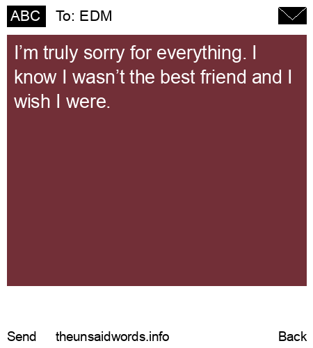 unsent message to EDM