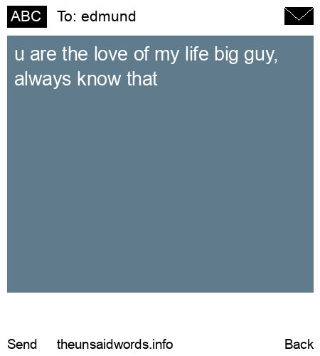 unsent message to edmund