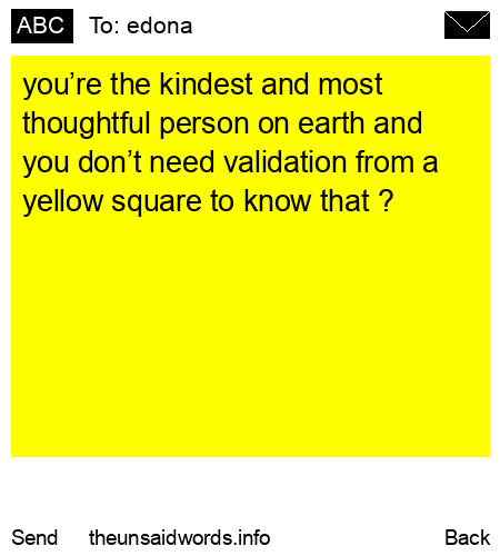 unsent message to edona