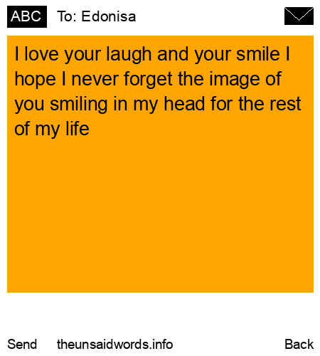 unsent message to Edonisa