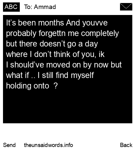 unsent message to Ammad