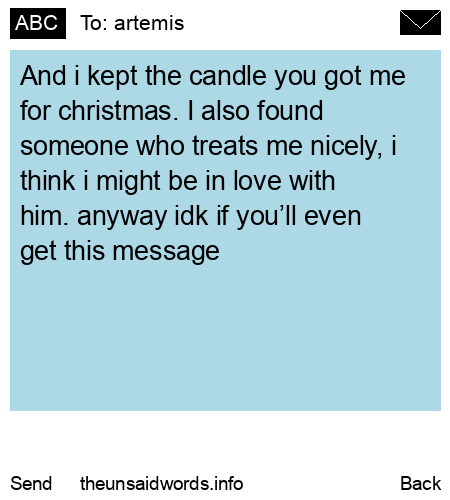 unsent message to artemis