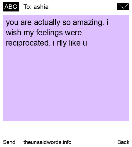 unsent message to ashia