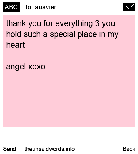 unsent message to ausvier