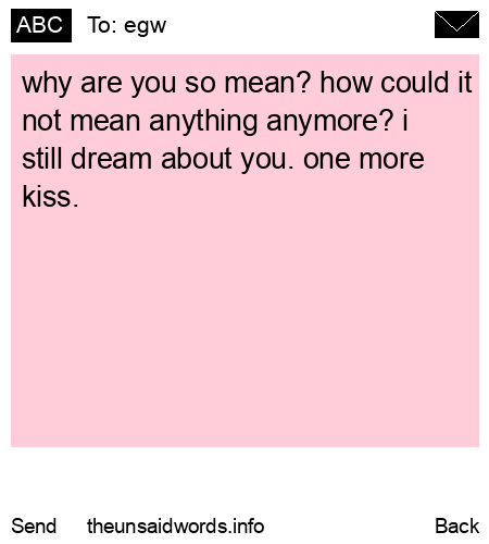 unsent message to egw