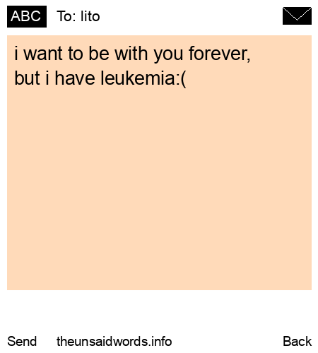 unsent message to lito