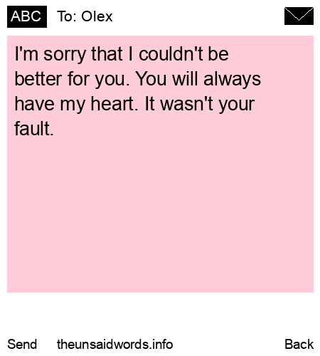 unsent message to Olex
