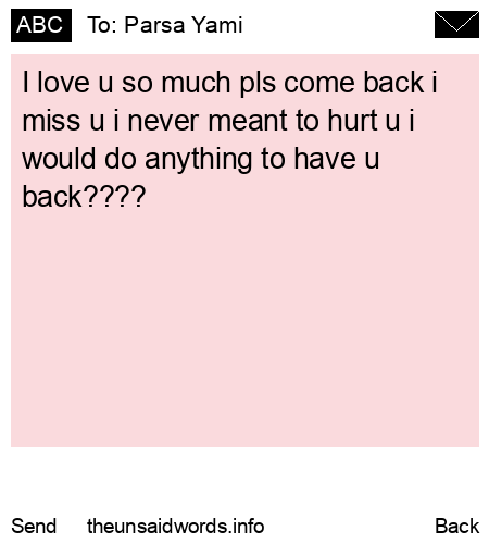 unsent message to Parsa Yami 