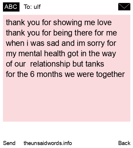 unsent message to ulf