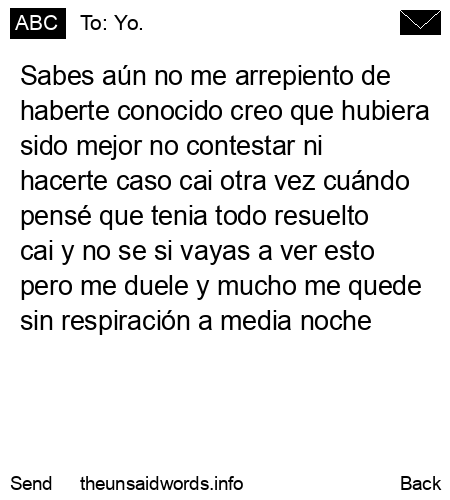 unsent message to Yo.