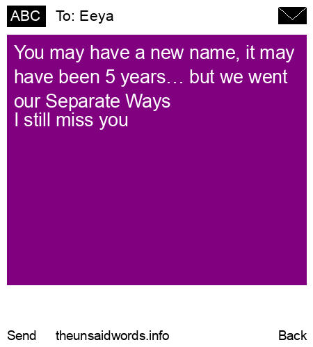 unsent message to Eeya 