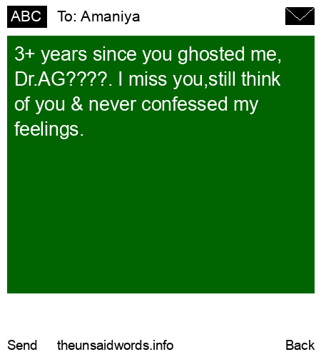 unsent message to Amaniya