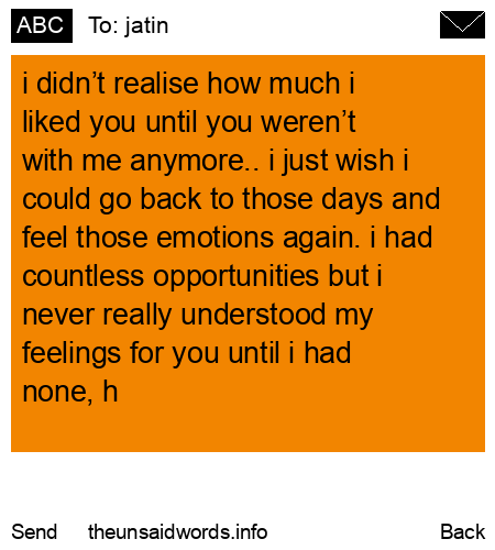 unsent message to jatin