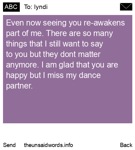 unsent message to lyndi