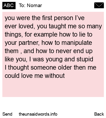 unsent message to Nomar