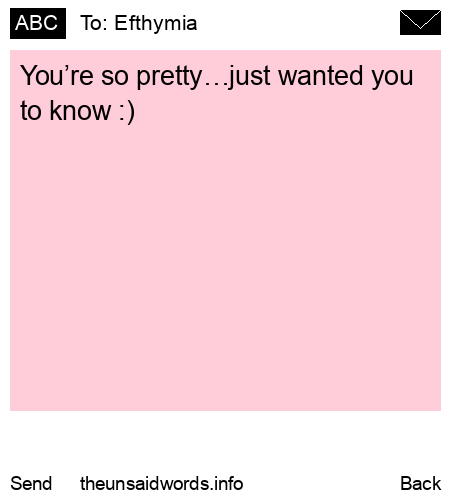 unsent message to Efthymia