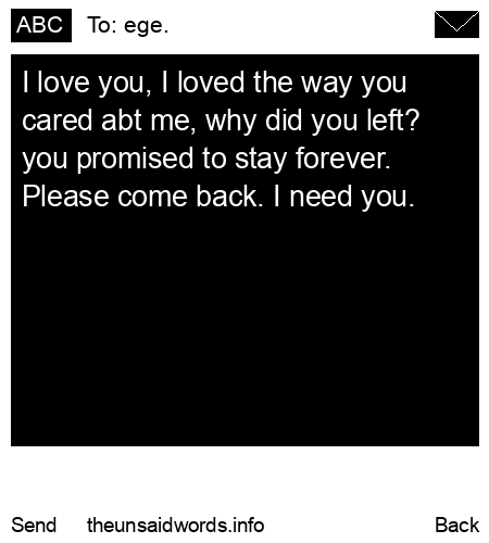 unsent message to ege.