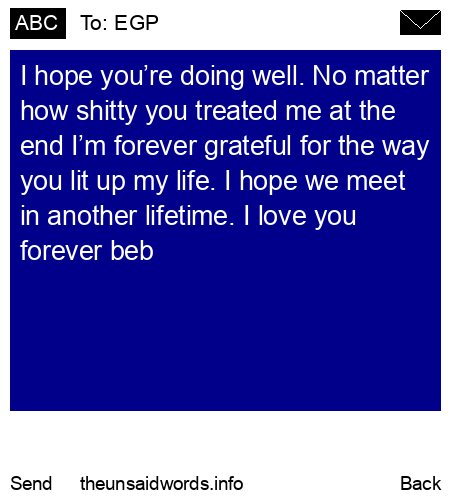 unsent message to EGP