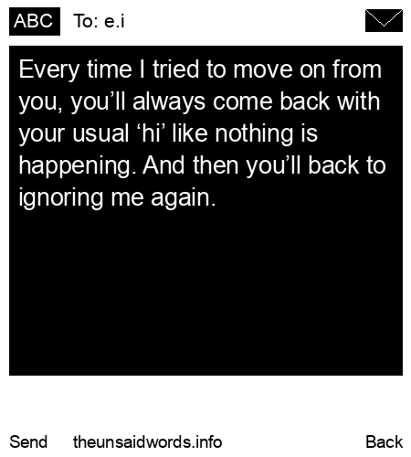 unsent message to e.i