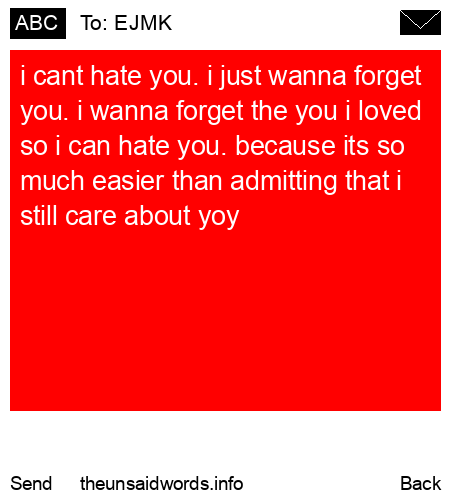 unsent message to EJMK