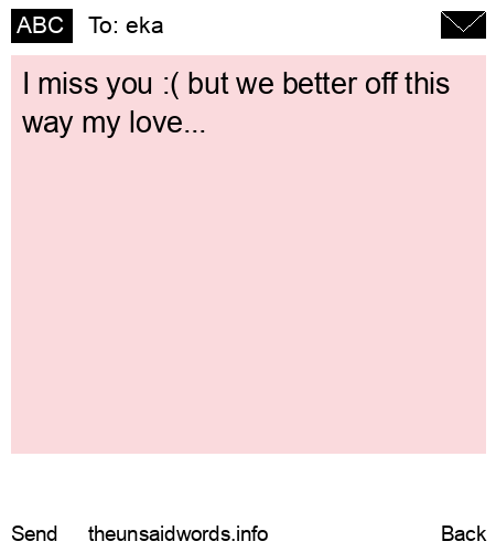 unsent message to eka