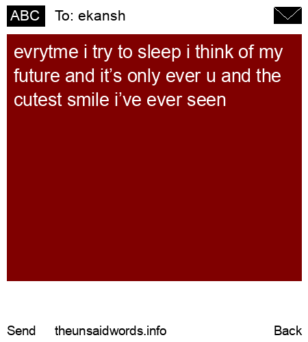 unsent message to ekansh