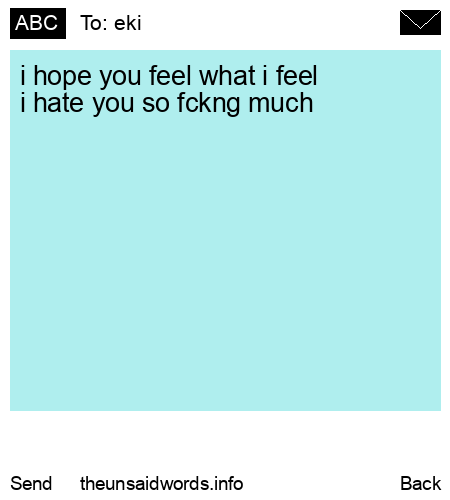 unsent message to eki