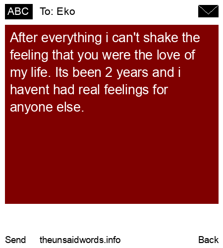 unsent message to Eko