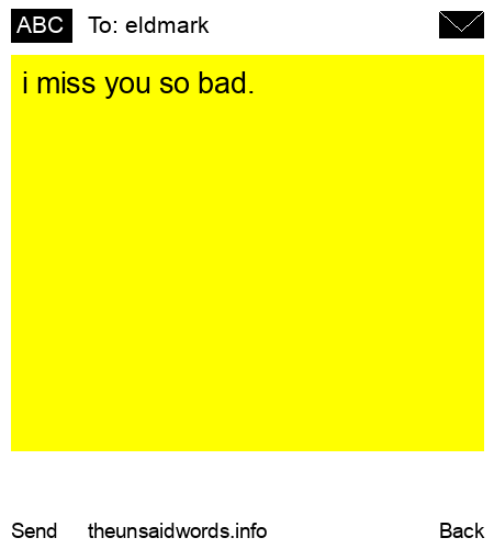 unsent message to eldmark 