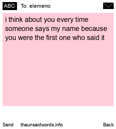 unsent message to elemeno
