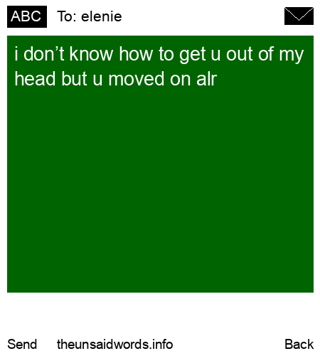 unsent message to elenie