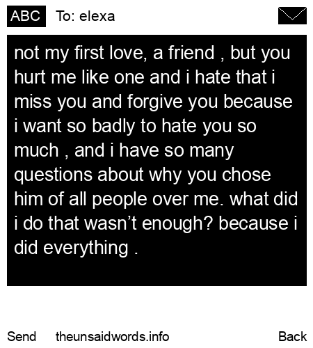 unsent message to elexa