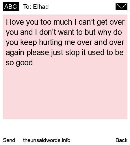 unsent message to Elhad