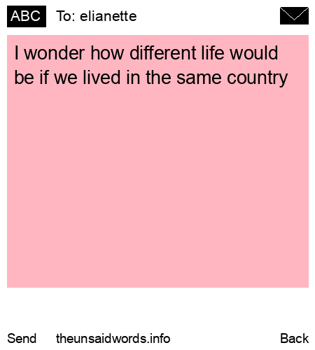 unsent message to elianette