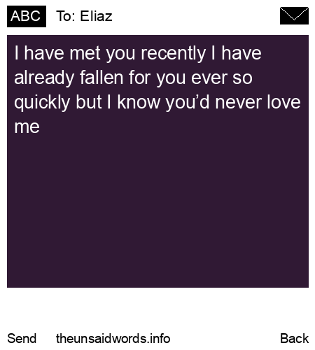 unsent message to Eliaz