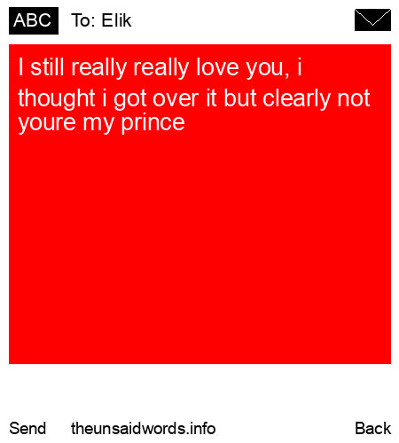 unsent message to Elik