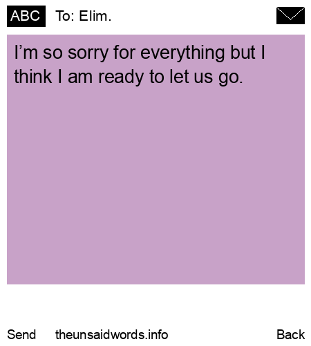 unsent message to Elim.