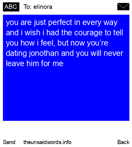 unsent message to elinora