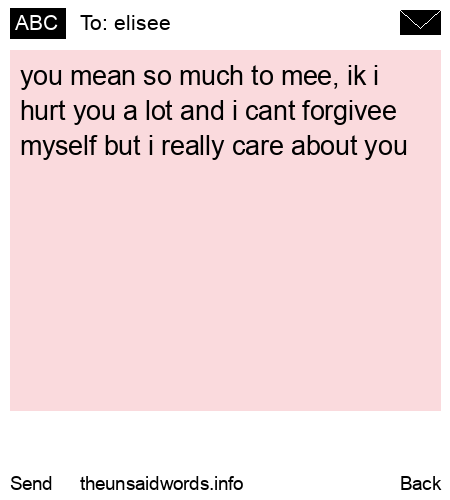 unsent message to elisee